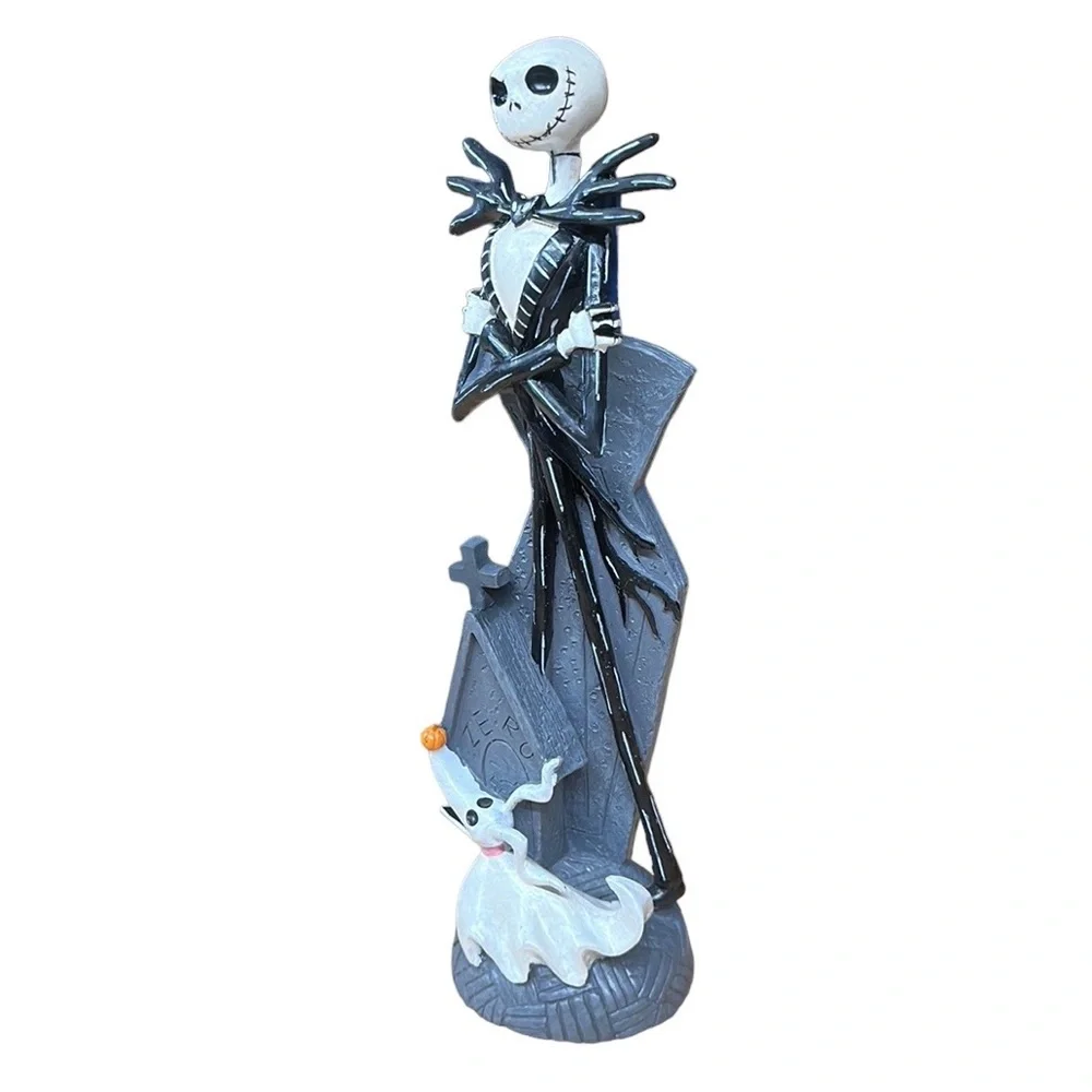 Disney Nightmare Before Christmas Jack Skellington w/Zero Resin Statue Figure